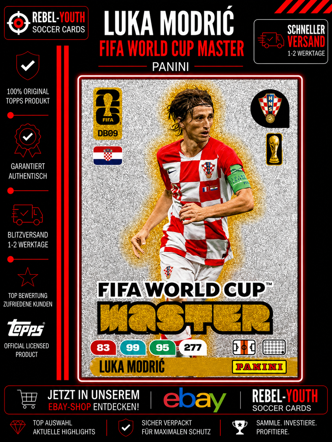 Panini FIFA World Cup Adrenalyn 2026 No. DB09 Luka Modric Dream Big Master