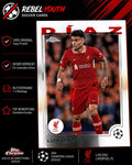 Luis Díaz Topps Chrome UEFA Club Competitions 2024/25 Liverpool FC
