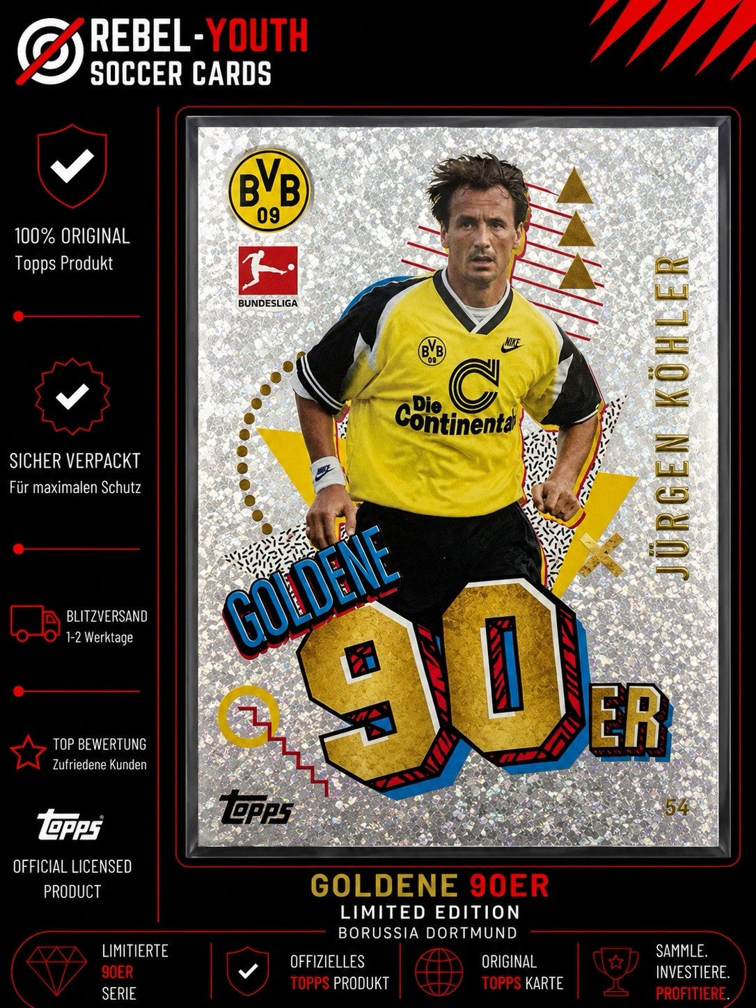 Match Attax Extra 23/24 Goldene 90er Jürgen Kohler Borussia Dortmund Nr. 549