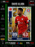 David Alaba Star-Spieler #247 Topps Match Attax 2018/19 FC Bayern München
