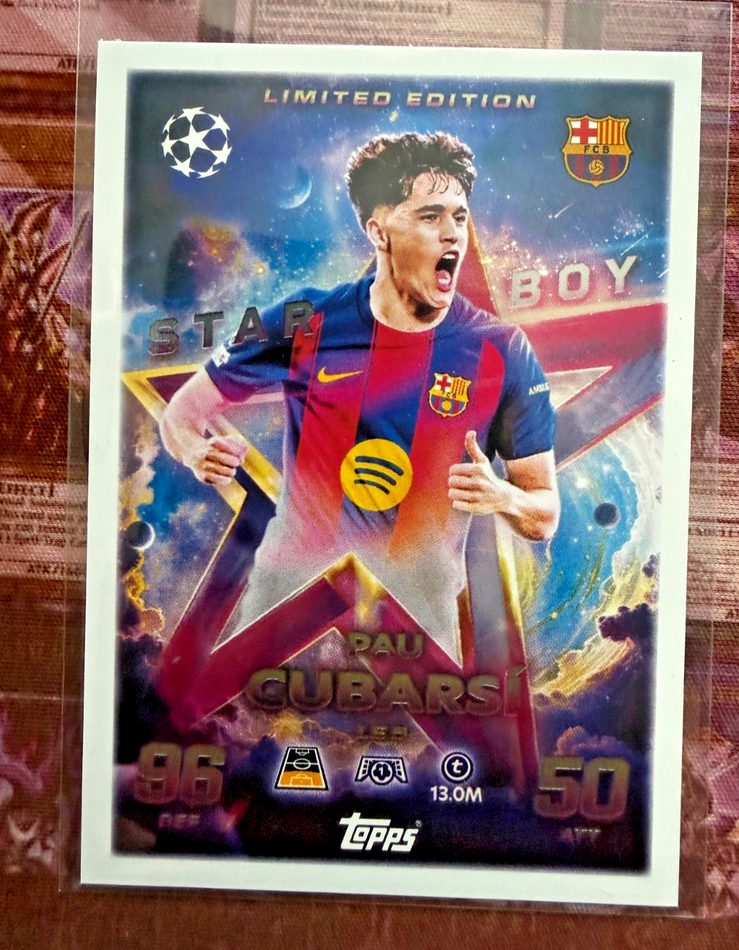 Topps Match Attax Champions League 25/26 Starboy Pau Cubasi #LE 5
