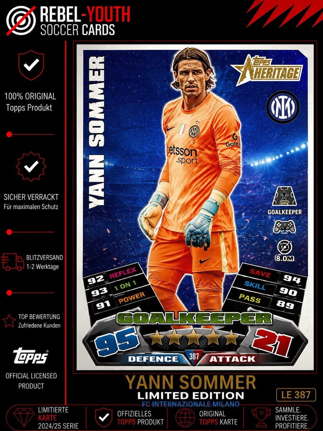 Match Attax Champions League 2025/26 - Heritage Yann Sommer 394