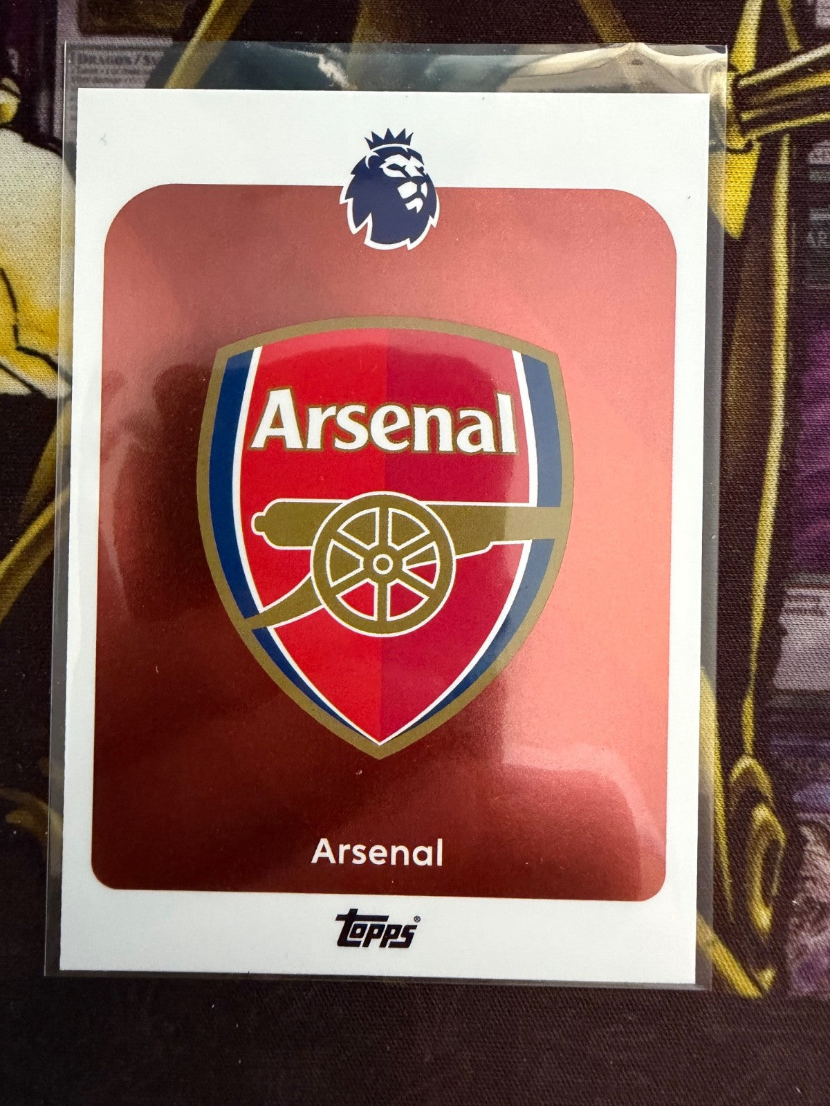 Arsenal Club Crest Topps Premier League 2025/26 Logo Card NM