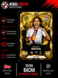 Topps Match Attax Extra 25/26 Selma Bacha 100 Club #287 OL Lyonnes UWCL Card