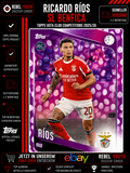2025/26 Topps UEFA Club Competitions Ricardo Ríos Benfica Purple Parallel