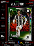 Dušan Vlahović Green Leaf Parallel Topps UEFA Club Competitions 2025/26 Juventus
