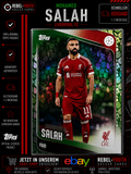 Mohamed Salah Green Leaf Parallel Topps UEFA Club Competitions 2025/26