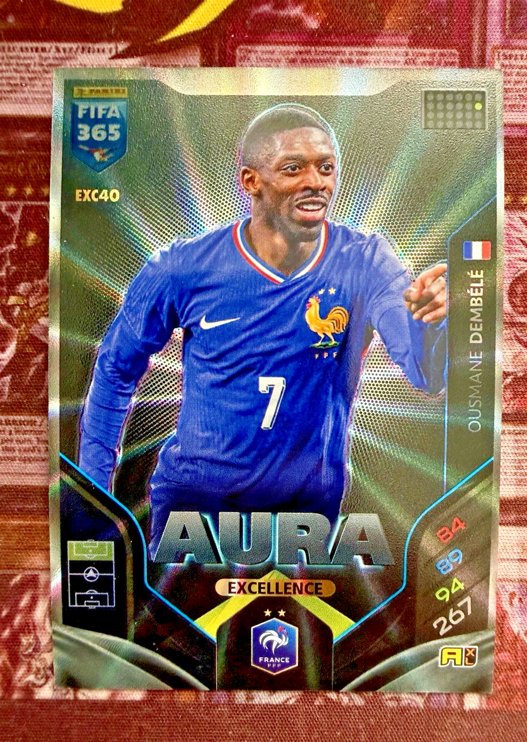 Ousmane Dembélé Aura Excellence EXC40 Panini FIFA 365 2026 France