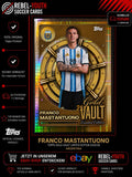 Topps Collector Tin Argentina 2026 Franco Mastantuono Gold Vault