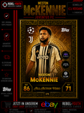 Weston McKennie All Action Hero #375 Topps Match Attax Champions League