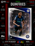 Denzel Dumfries Topps Chrome 2025/26 Inter Milan Base Card UCC UEFA