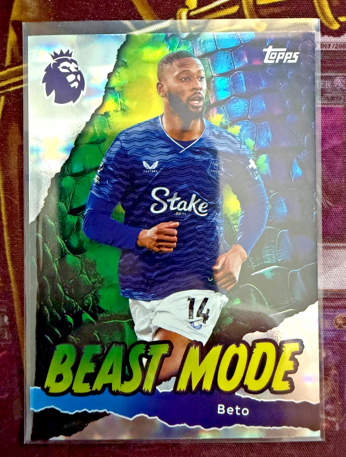Beto Beast Mode #428 Topps Premier League 2025/26 Everton Insert