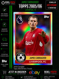 Jamie Carragher Topps 2005/06 Retro Threads Liverpool FC Insert Premier League