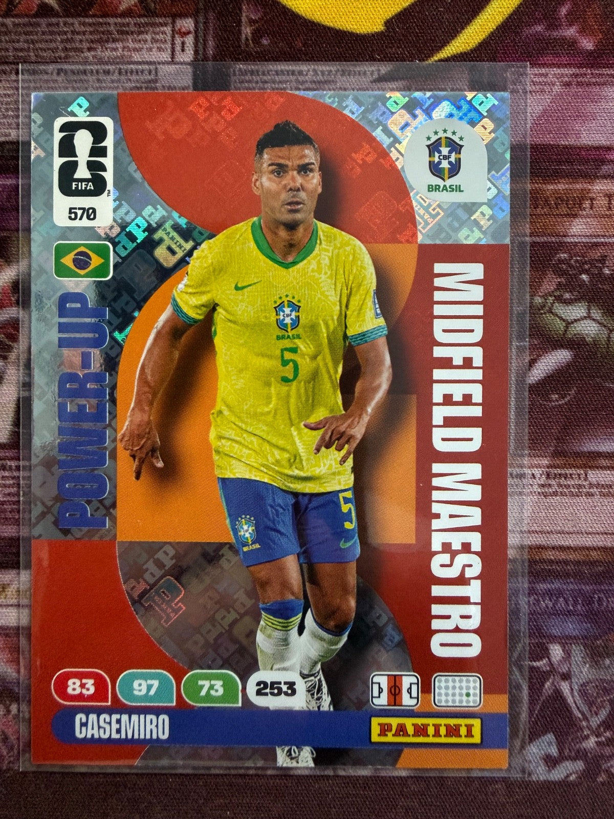 Casemiro Power-Up #570 Panini FIFA 365 2025 Brazil Brasil Power Up NM