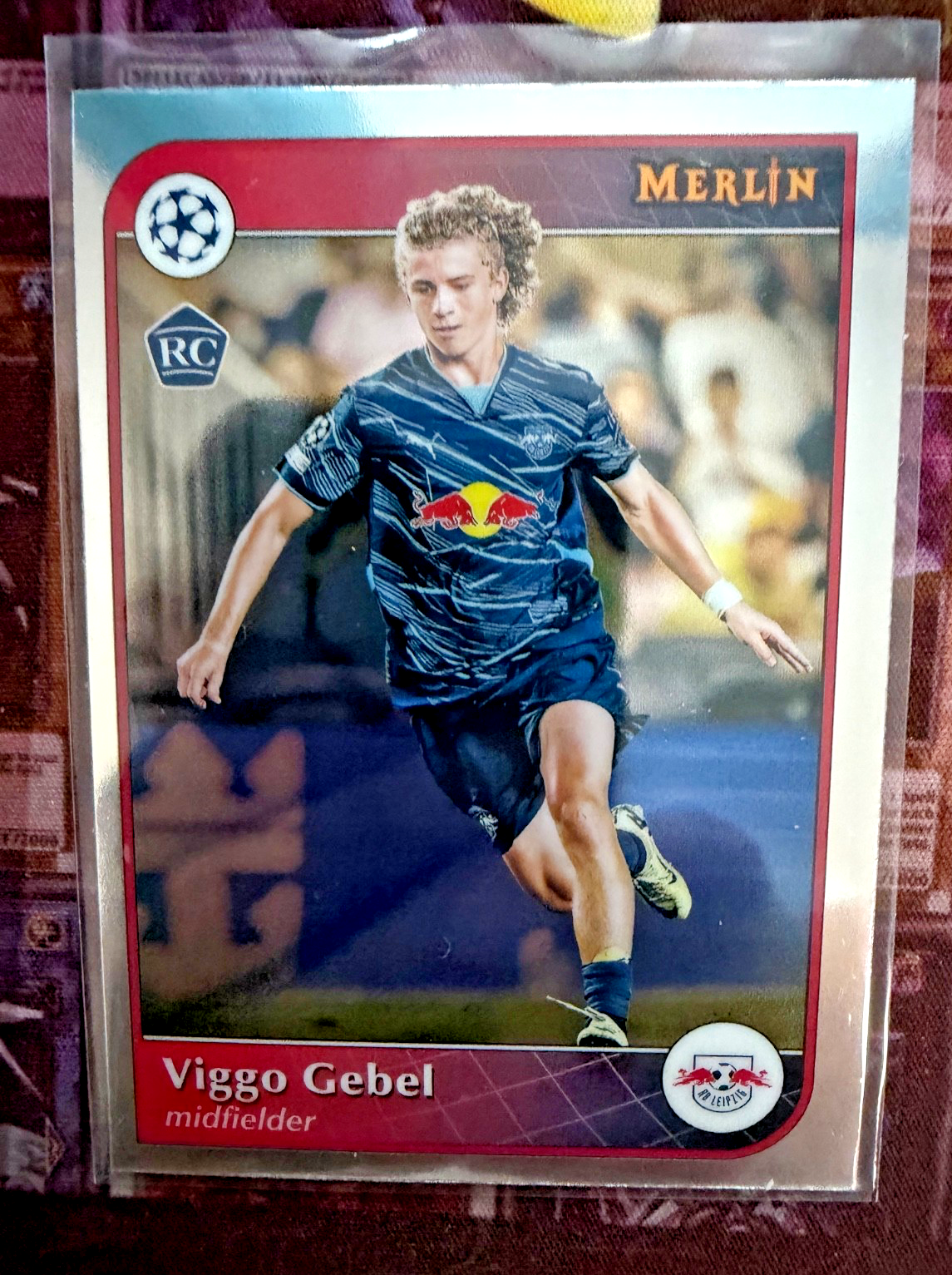 2024-25 Topps Merlin Viggo Gebel RC Rookie #71 RB Leipzig NM