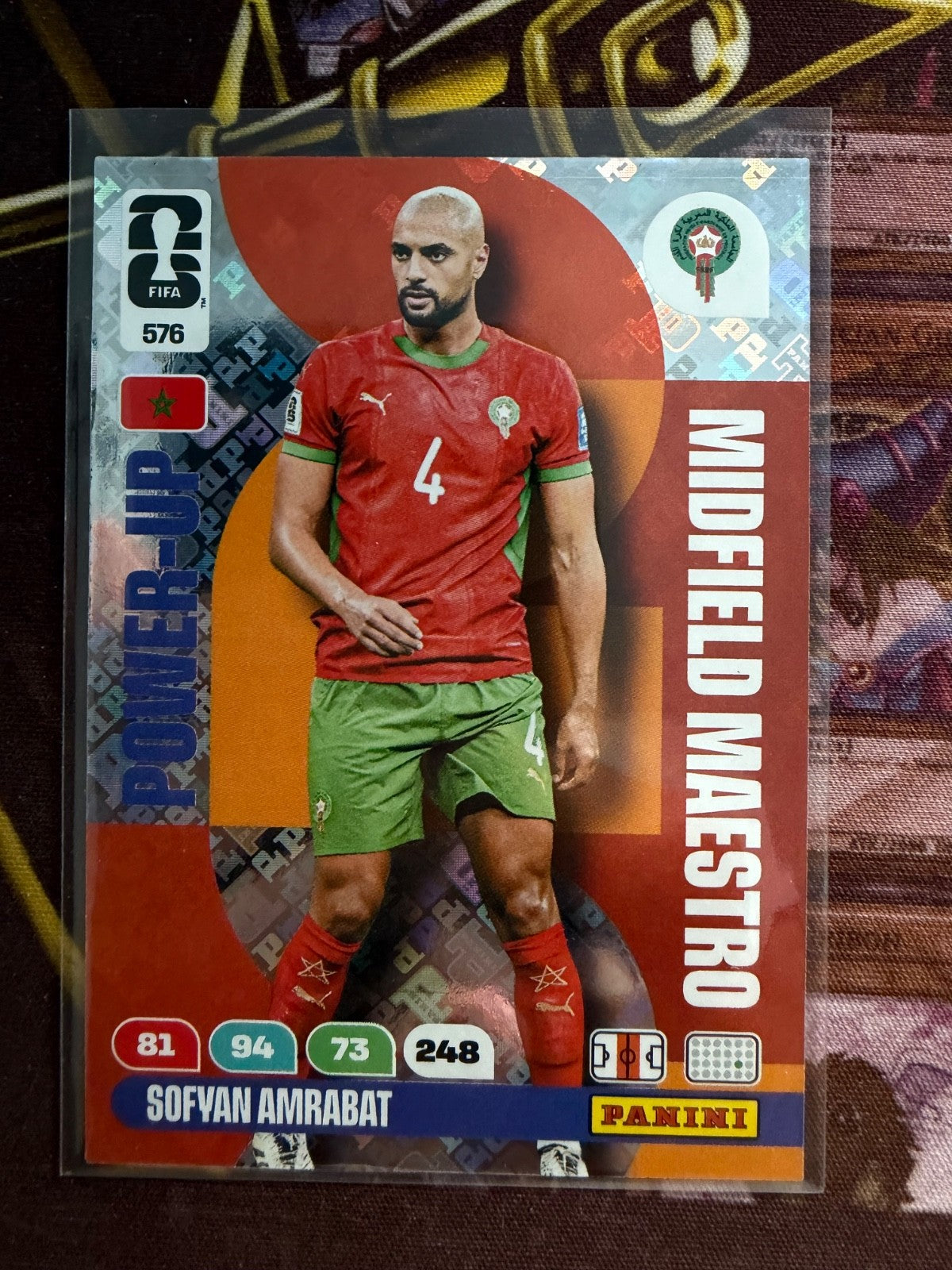 Panini FIFA World Cup 2026 Power-Up 576 Sofyan Amrabat Midfield Maestro