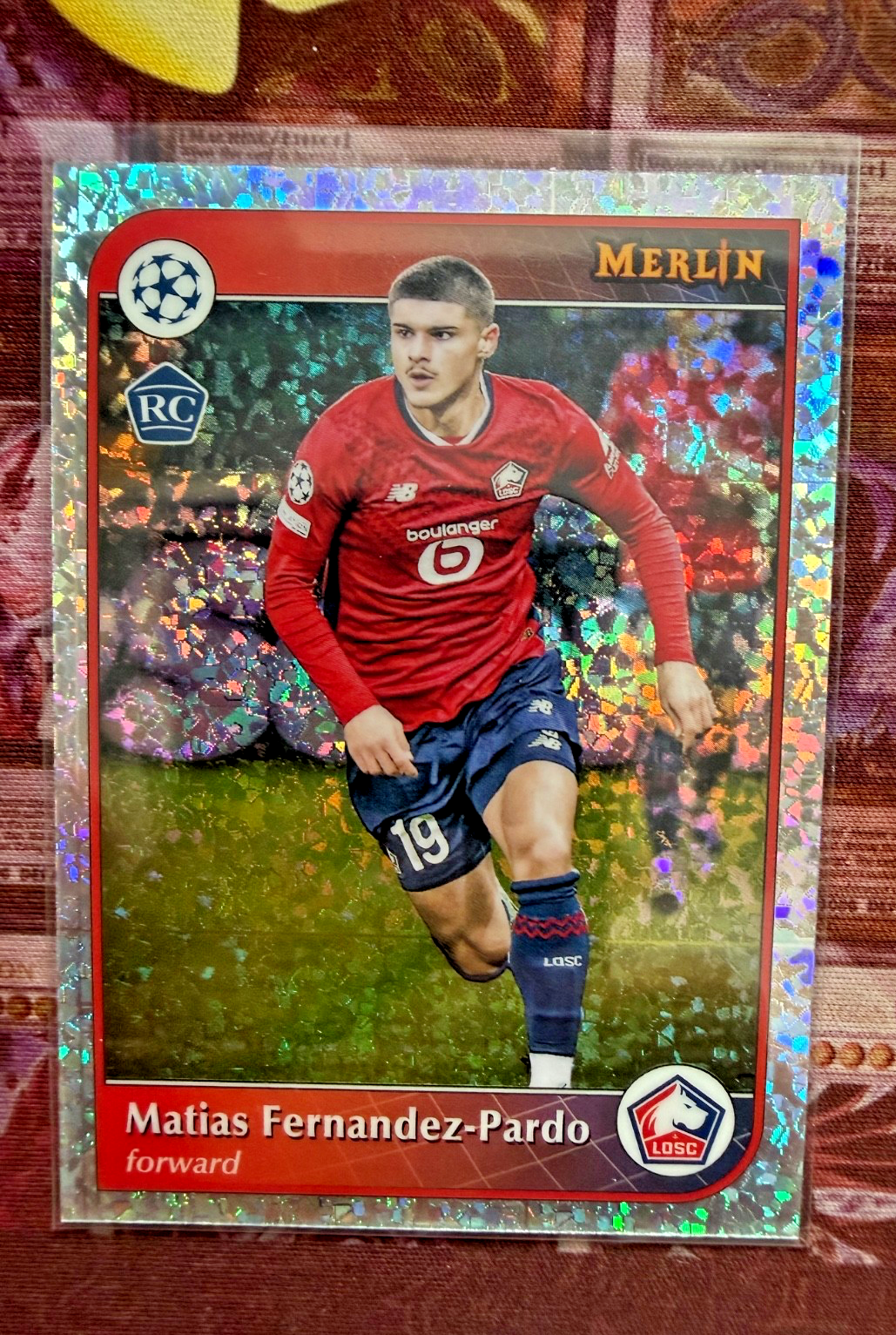 Matias Fernandez-Pardo RC Topps Merlin Sparkle Refractor LOSC Lille Rookie