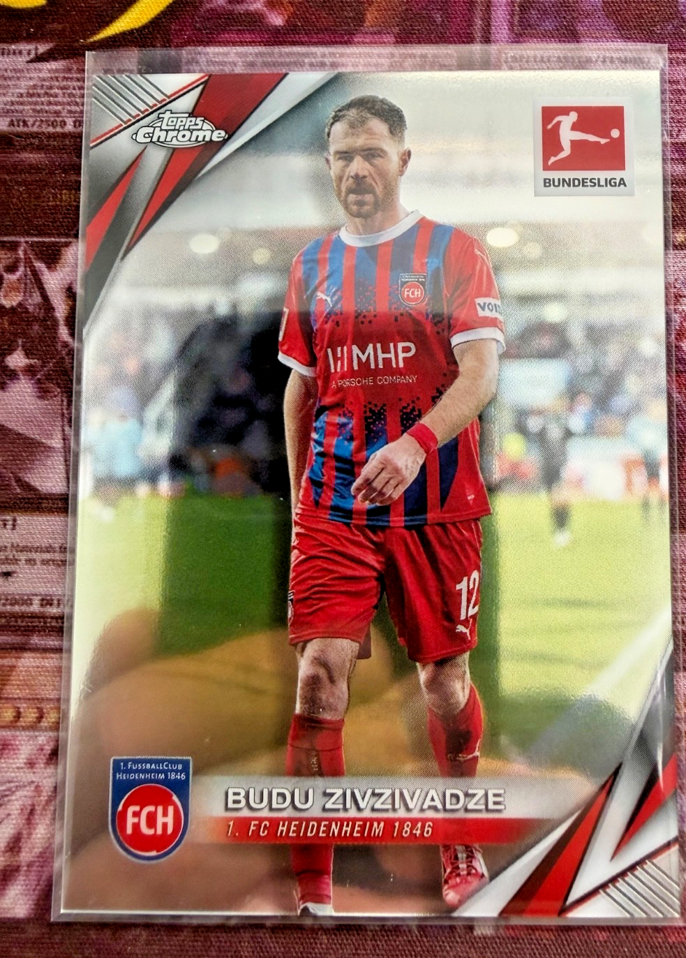 Budu Zivzivadze 2024-25 Topps Chrome Bundesliga Base #16 1. FC Heidenheim