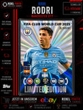 Panini FIFA Club WM Trading Cards 2025 | RODRI | LIMITED EDITION