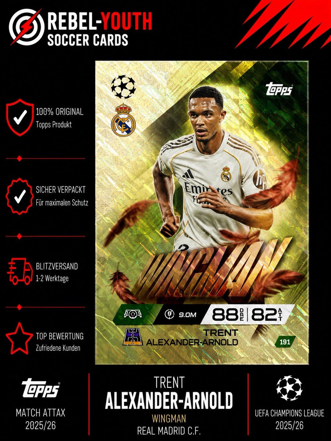 Topps Match Attax Champions League Extra 25/26 Trent Alexander-Arnold # WINGMAN