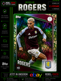 2025-26 Topps UEFA Morgan Rogers Leaf Parallel Aston Villa