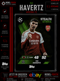 Kai Havertz Stealth Strike #443 Topps Match Attax UEFA 2025/26 Arsenal FC