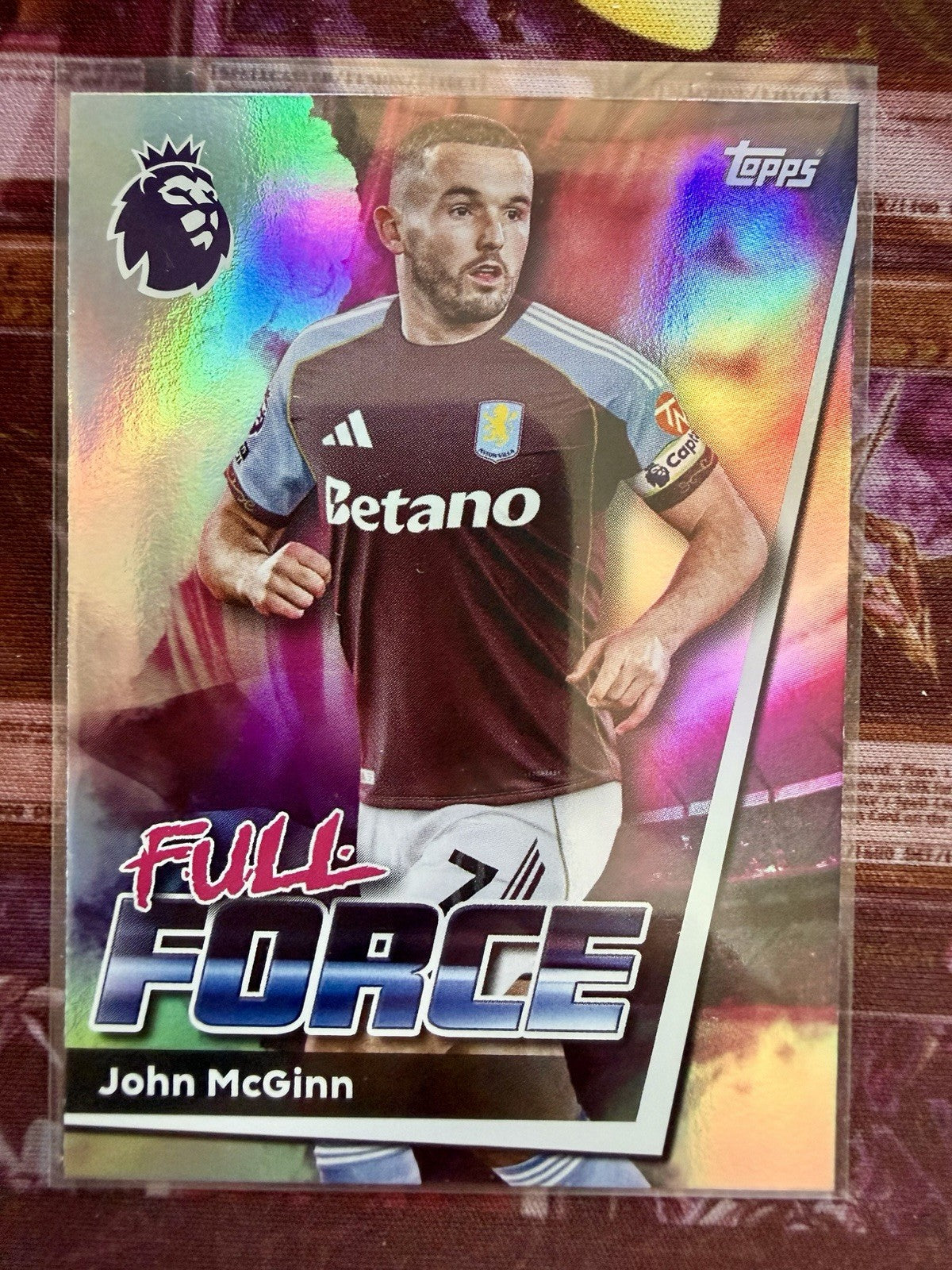 John McGinn Full Force Insert Topps Premier League 2025/26 Aston Villa #35