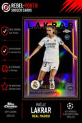 Maëlle Lakrar RC Topps Chrome Purple Refractor 048/250 Real Madrid Rookie