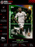 Vini Jr. Topps UCC 2024/25 Green Crystal Parallel Real Madrid UEFA Champions