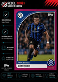 Yann Bisseck 168/199 Topps Merlin 2024/25 Pink Refractor Inter Mailand