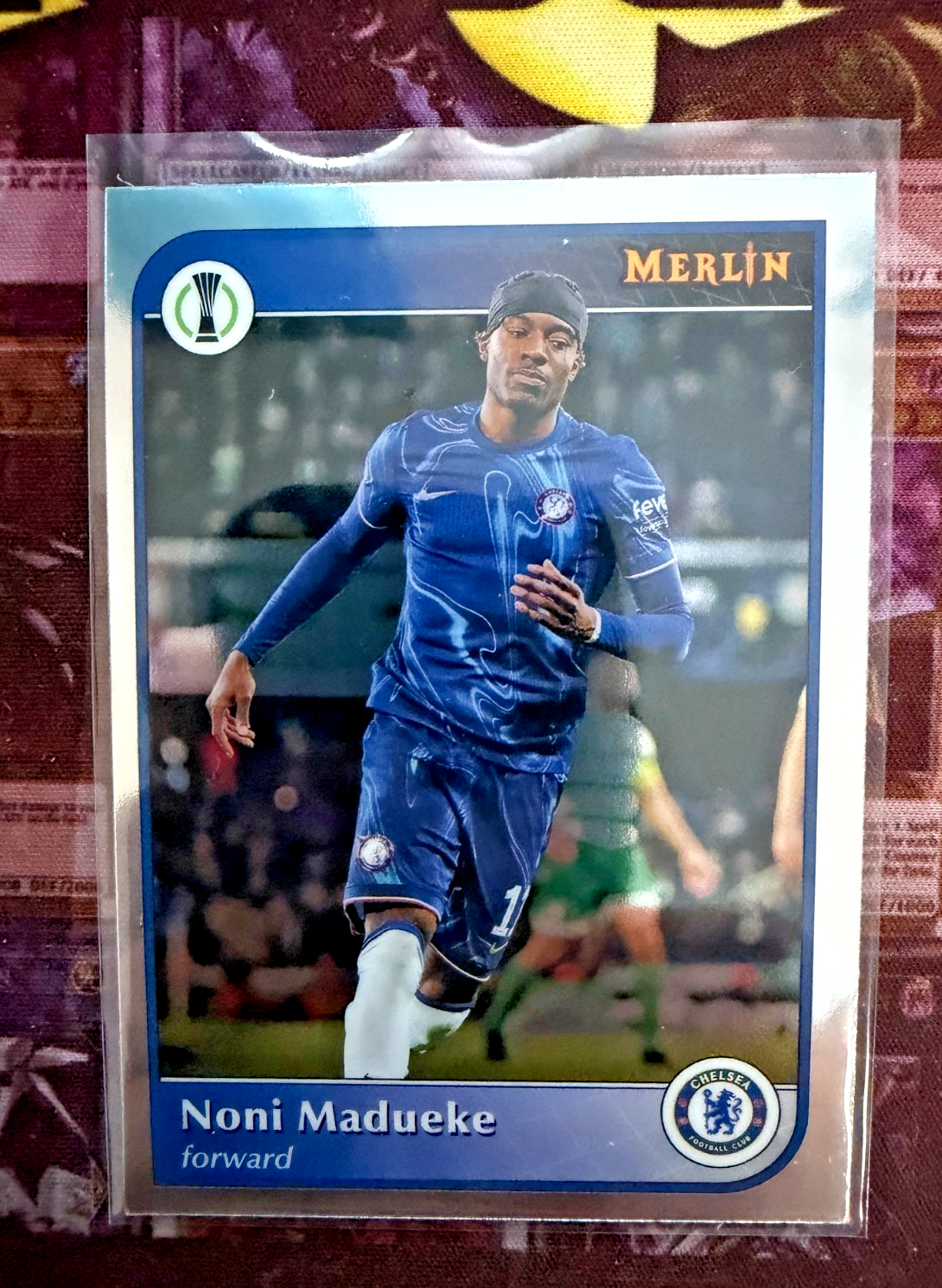 2024-25 Topps Merlin Noni Madueke Chelsea FC Base UEFA Near Mint NM
