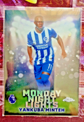 2026 Topps Chrome Premier League MNL-16 Yankuba Minteh Monday Night Lights