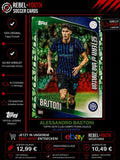 Alessandro Bastoni Topps UCC 2024/25 Green Crystal Parallel UCL