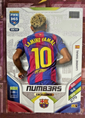 Panini Adrenalyn XL FIFA 365 2026 No. EXC10 Lamine Yamal Numbers Excellence Card