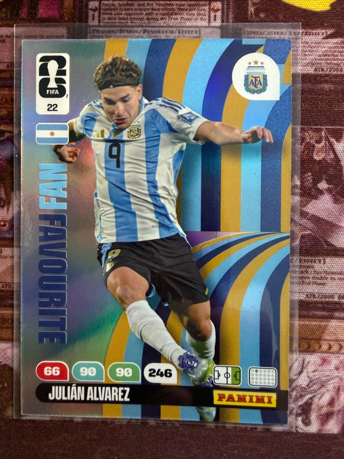 Julián Álvarez Mean Favourite #22 Panini FIFA 365 2025 Argentina NM