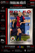 Fridolina Rolfö Topps UEFA Club Competitions 2025/26 FC Barcelona Base Card