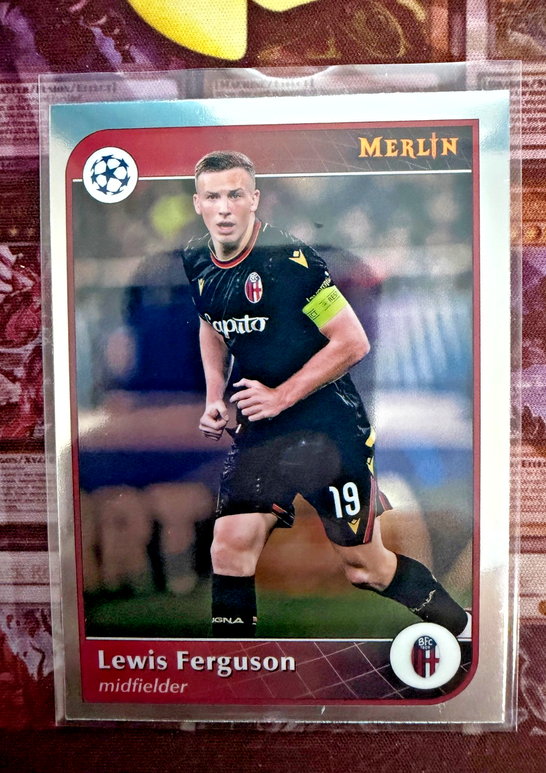 Topps Merlin 2024/25 Lewis Ferguson Bologna UEFA Champions League Base Card