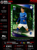 Konstantinos Karetsas RC Topps UCC 2024/25 Green Crystal Parallel Rookie