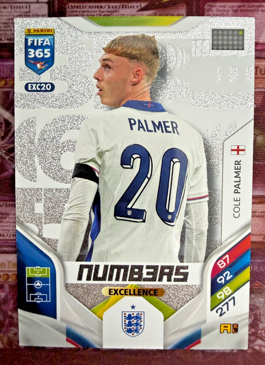 Cole Palmer EXC20 Numbers Excellence Panini FIFA 365 2025/26 England Chelsea