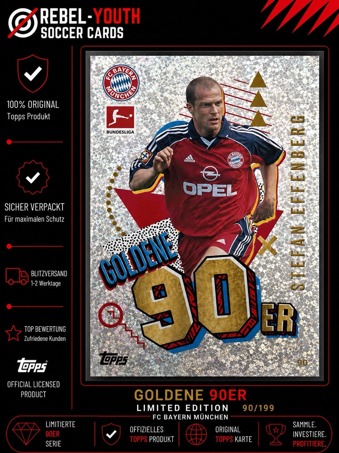 TOPPS Match Attax Bundesliga Mario Basler Goldene 90 er