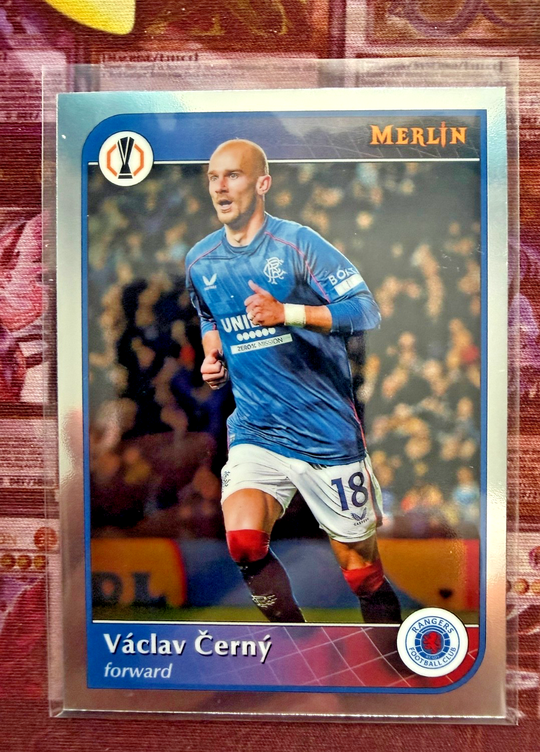 Václav Černý 2024-25 Topps Merlin Base Rangers FC Czech Republic