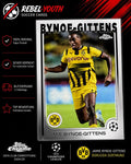 Jamie Bynoe-Gittens Borussia Dortmund Topps Chrome UEFA Club Competitions