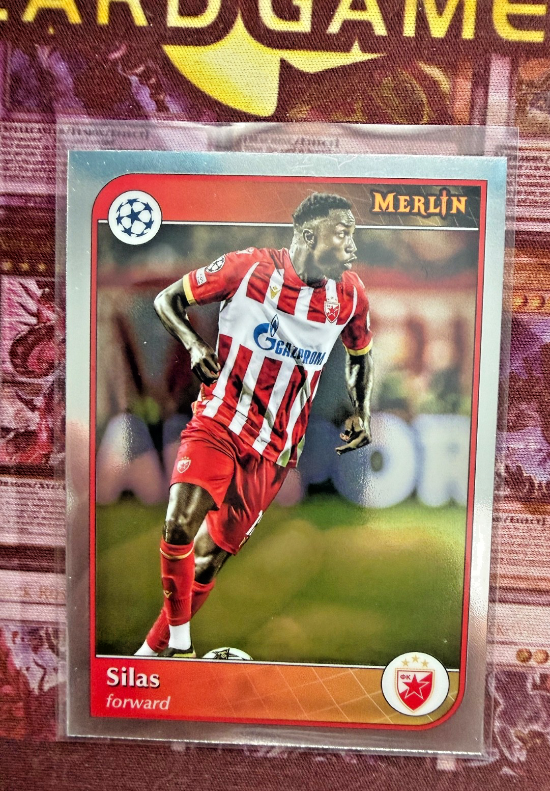 Topps Merlin 2024/25 Silas Red Star Belgrade UEFA Champions League Base Card