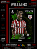 Nico Williams Stealth Strike #456 Topps Match Attax Champions League 2025/26