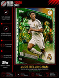 Jude Bellingham Topps UEFA Club Competitions 2024/25 Green Crystal Parallel