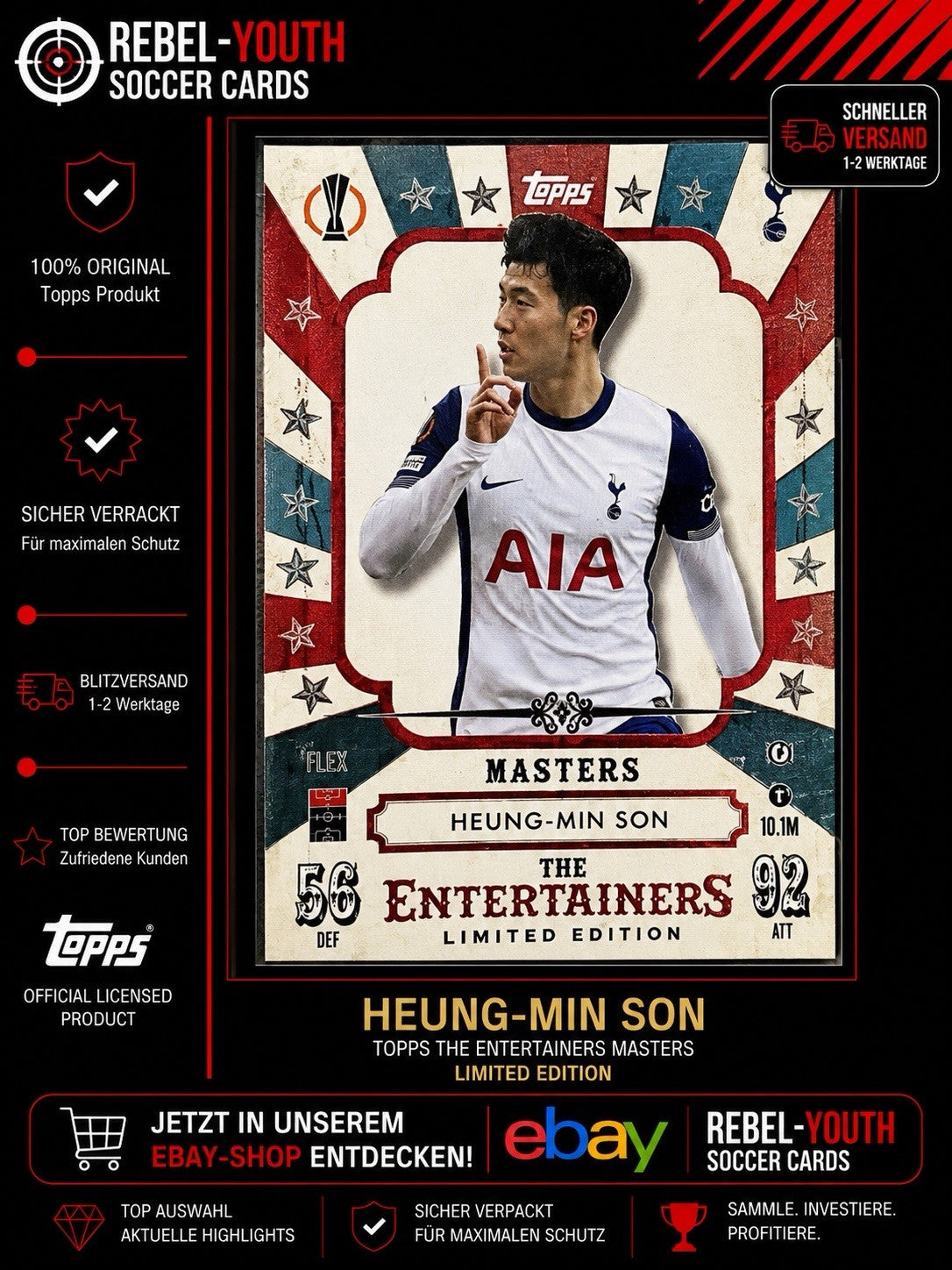 Topps Match Attax Champions League 24/25 Heung-Min Son # MASTERS