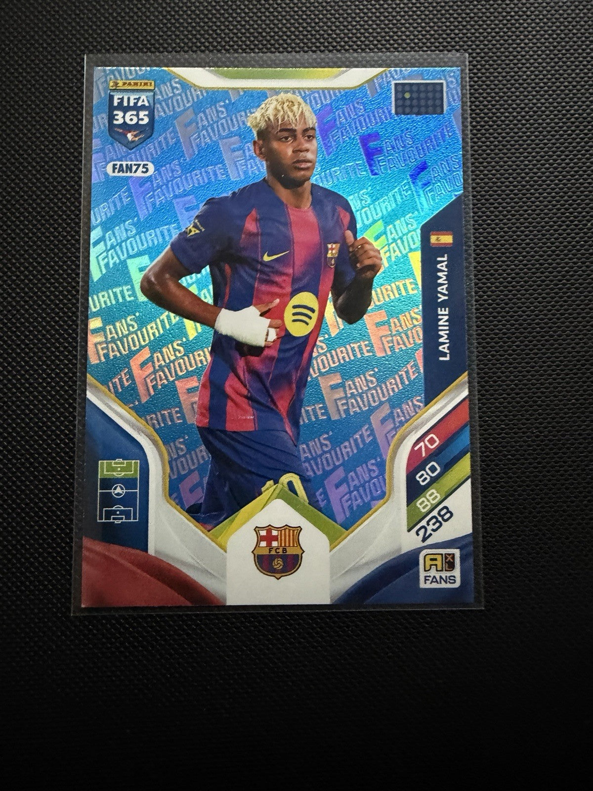Fifa 365 Adrenalyn XL 2026 # FAN75  Lamine Yamal  Fans' Favourite Blue