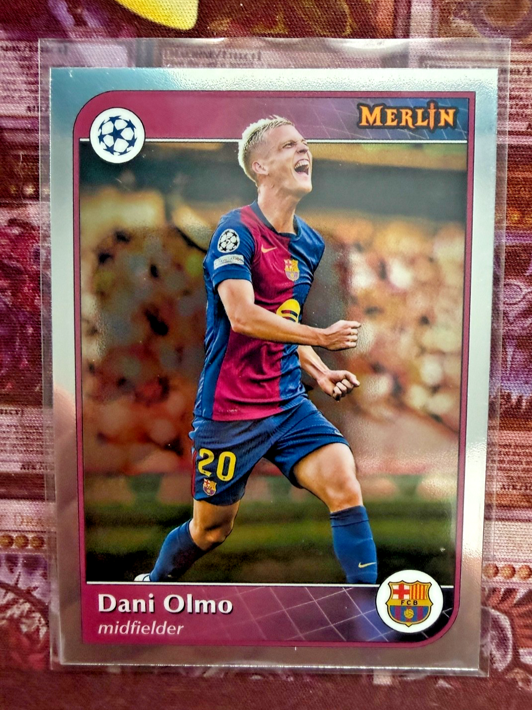 Dani Olmo Topps Merlin 2024/25 FC Barcelona UEFA Champions League Base Card