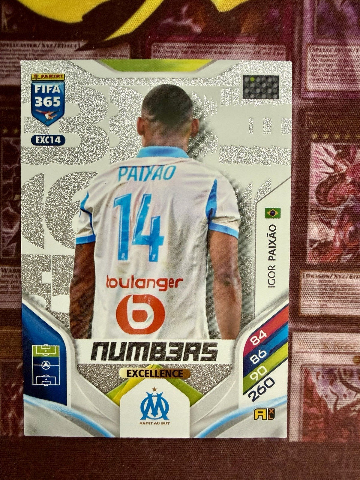 Igor Paixão Numbers Excellence EXC14 Panini FIFA 365 2026 Olympique Marseille