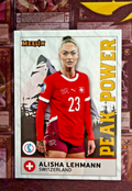 Alisha Lehmann Peak Power Merlin UEFA Women’s EURO 2025 Switzerland Insert Topps